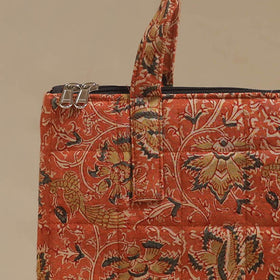 Orange - Quilted Fabric Handcrafted Handbag 18