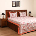 Sanganeri Hand Block Print Cotton Double Bedsheet Set (108 x 90 in) 42