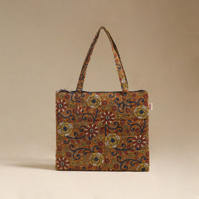 Yellow - Quilted Fabric Handcrafted Handbag 19