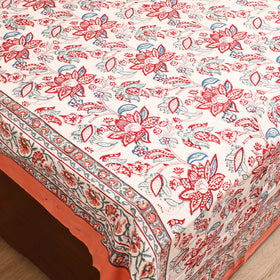 Sanganeri Hand Block Print Cotton Double Bedsheet Set (108 x 90 in) 42
