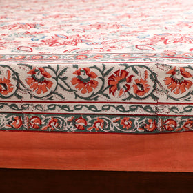 Sanganeri Hand Block Print Cotton Double Bedsheet Set (108 x 90 in) 42
