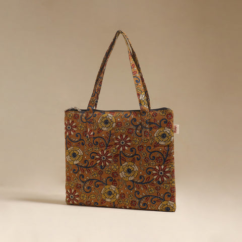 Yellow - Quilted Fabric Handcrafted Handbag 19