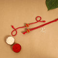 Handmade Beadwork Tutti Frutti Rakhi & Lumba Set