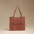 Orange - Quilted Fabric Handcrafted Handbag 21