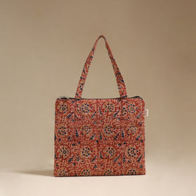 Orange - Quilted Fabric Handcrafted Handbag 21