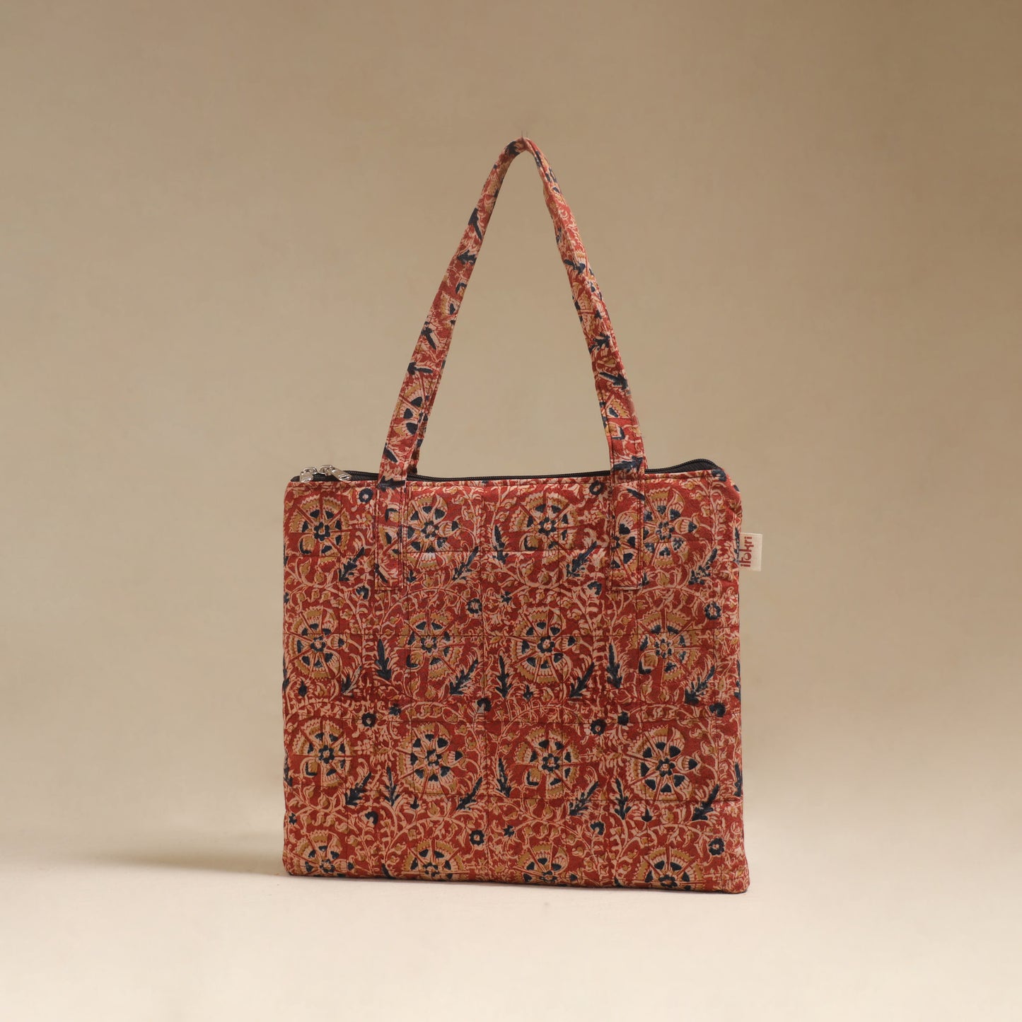 Orange - Quilted Fabric Handcrafted Handbag 21