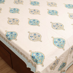 Sanganeri Hand Block Print Cotton Double Bedsheet Set (108 x 90 in) 43