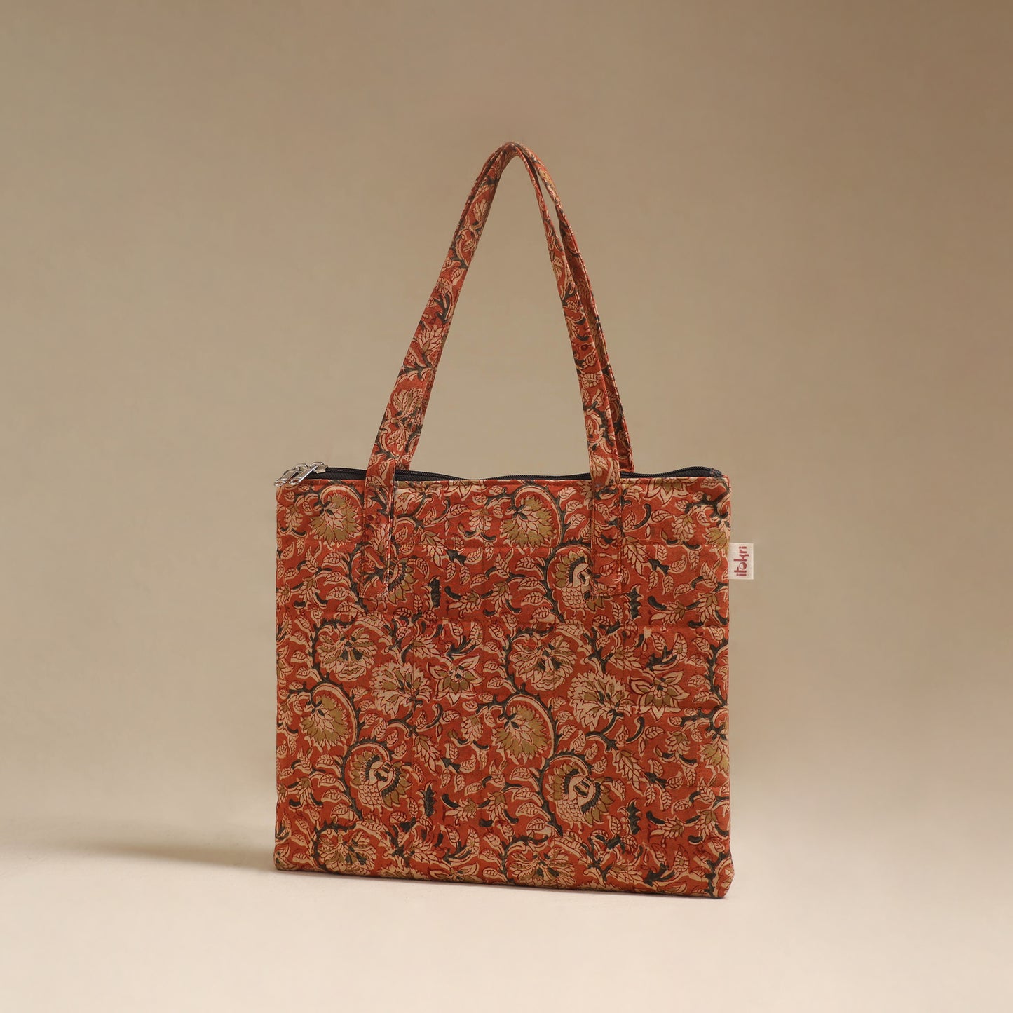 Orange - Quilted Fabric Handcrafted Handbag 22