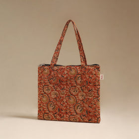 Orange - Quilted Fabric Handcrafted Handbag 22