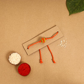 Handmade Beadwork Tutti Frutti Rakhi & Lumba Set