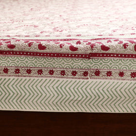 Sanganeri Hand Block Print Cotton Double Bedsheet Set (108 x 90 in) 44