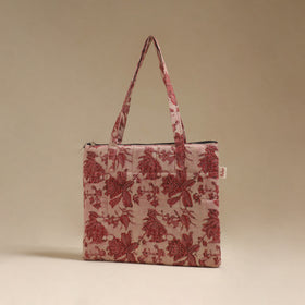 Pink - Quilted Fabric Handcrafted Handbag 24