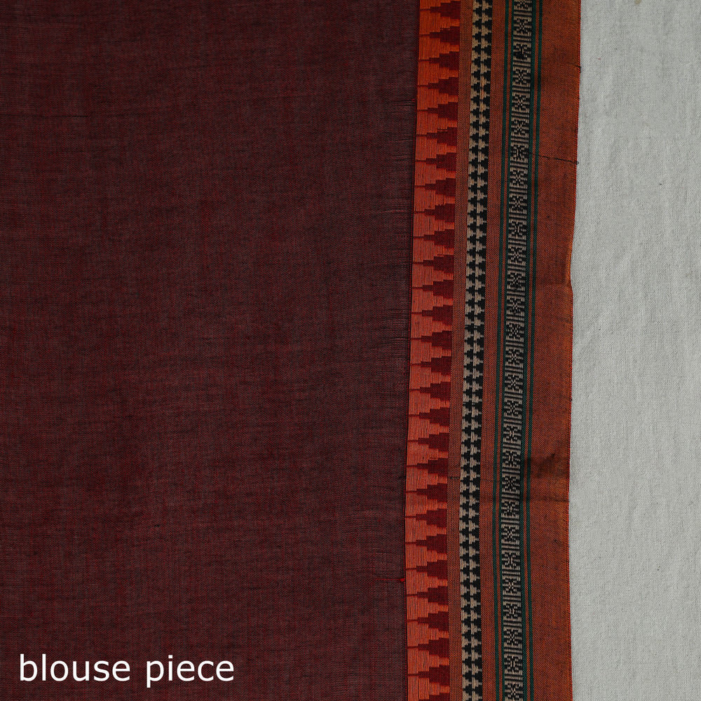 Mercerised Cotton Thread Border Dharwad Saree 36