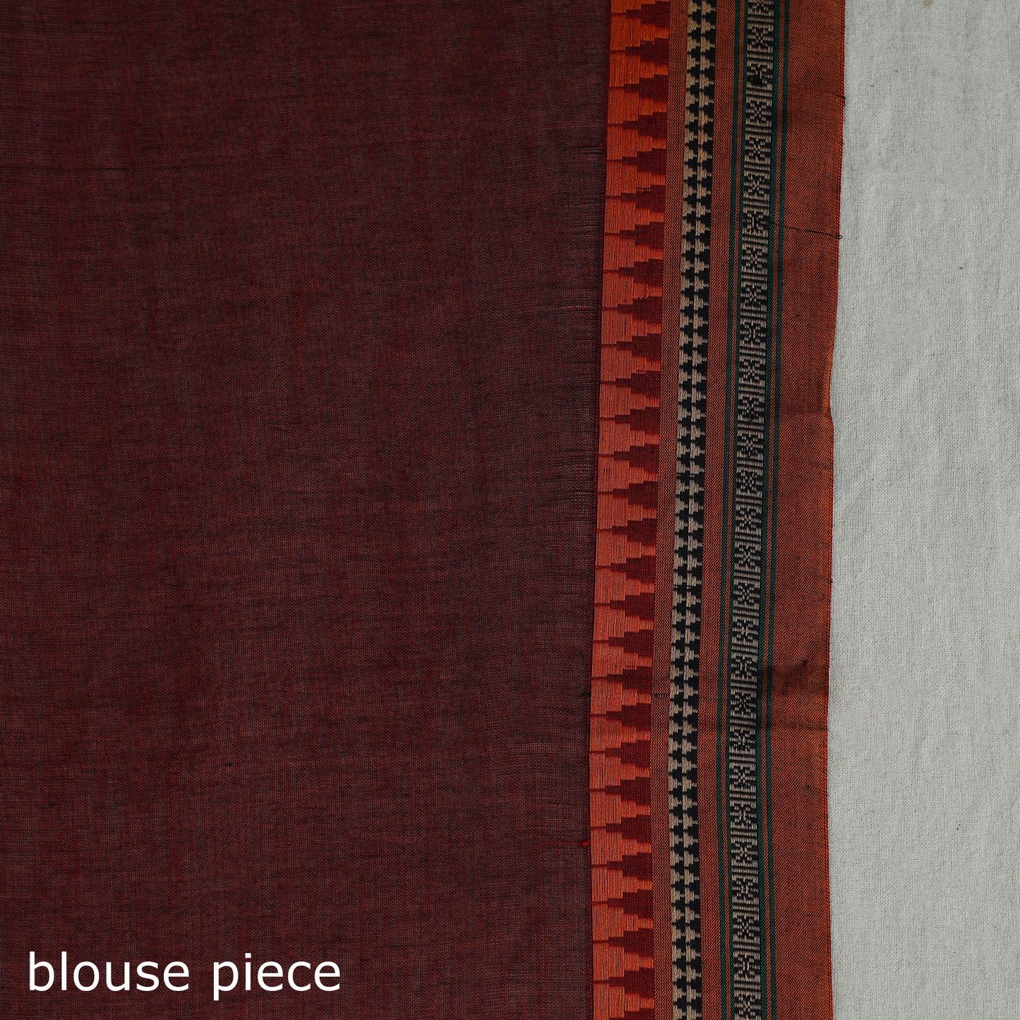 Mercerised Cotton Thread Border Dharwad Saree 36