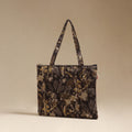 Brown - Quilted Fabric Handcrafted Handbag 26