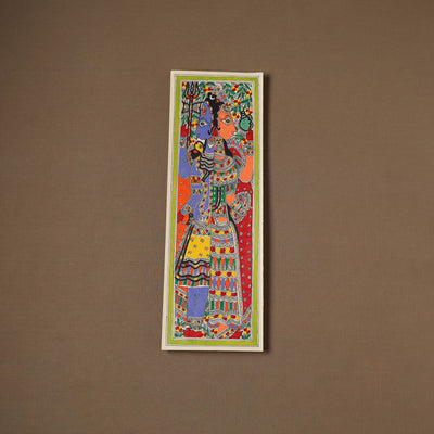 Handpainted Madhubani Painting by Santosh Paswan (22 x 7 in) 14