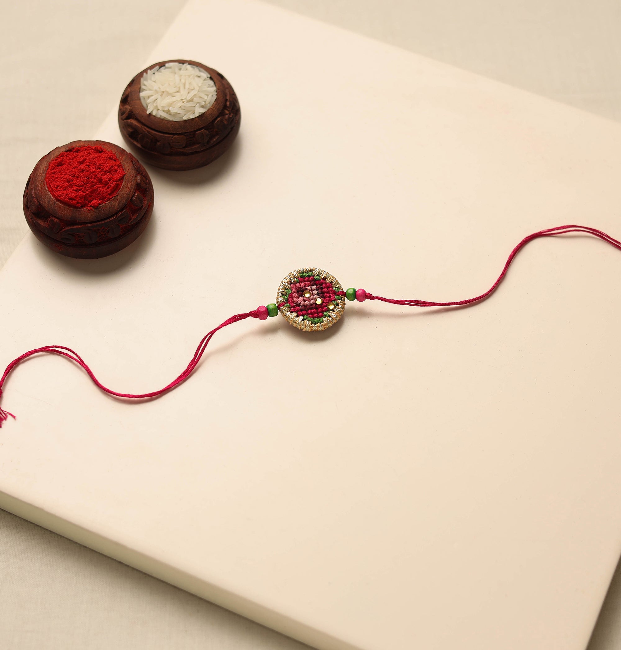 Tribal Hand Embroidered Rakhi – iTokri आई.टोकरी