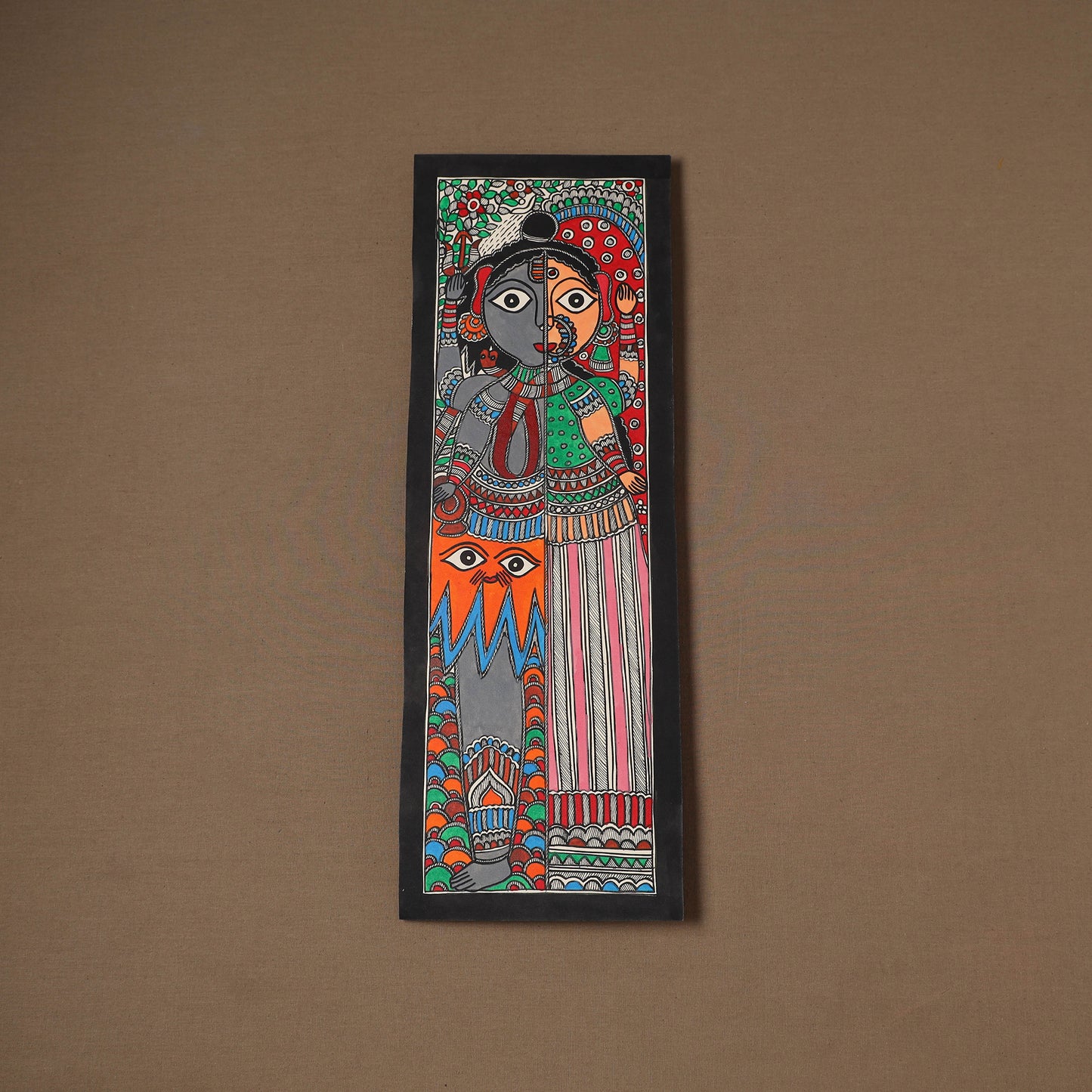 Handpainted Madhubani Painting by Santosh Paswan (22 x 7 in) 19