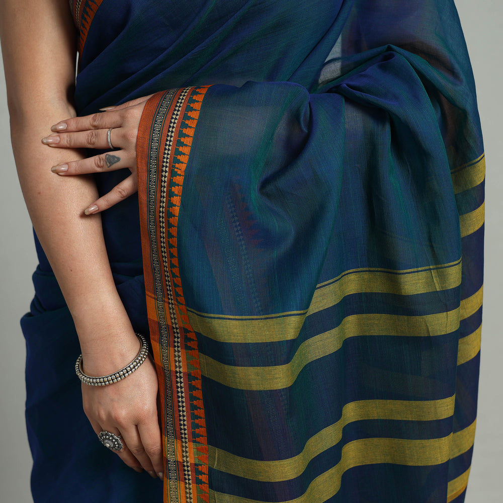 Mercerised Cotton Thread Border Dharwad Saree 38