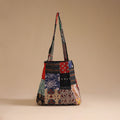 Multicolor - handcrafted patchwork cotton jhola bag 22