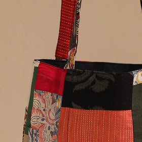 Multicolor - handcrafted patchwork cotton jhola bag 25