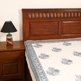Sanganeri Hand Block Print Cotton Single Bedsheet (90 x 60 in) 49