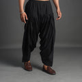 Buy Black Plain Cotton Traditional Men's Patiala