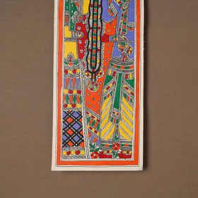 Handpainted Madhubani Painting by Santosh Paswan (22 x 7 in) 15