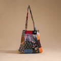 Multicolor - handcrafted patchwork cotton jhola bag 32