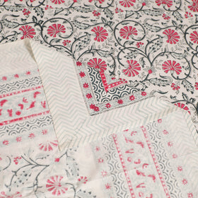 Sanganeri Hand Block Print Cotton Single Bedsheet (90 x 60 in) 50