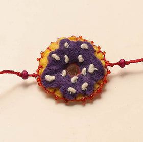 Handmade Bead & Felt Work Kids Rakhi