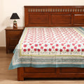 Sanganeri Hand Block Print Cotton Single Bedsheet (90 x 60 in) 52