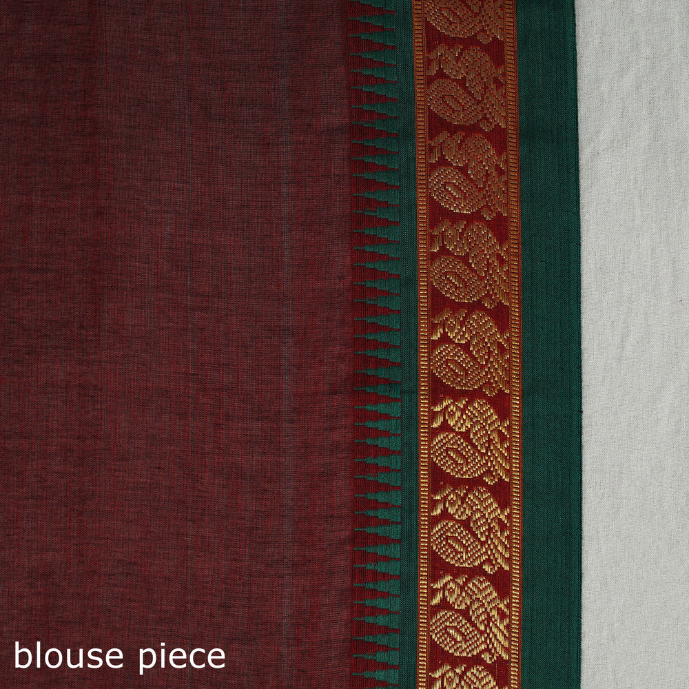 Mercerised Cotton Zari Border Dharwad Saree 42