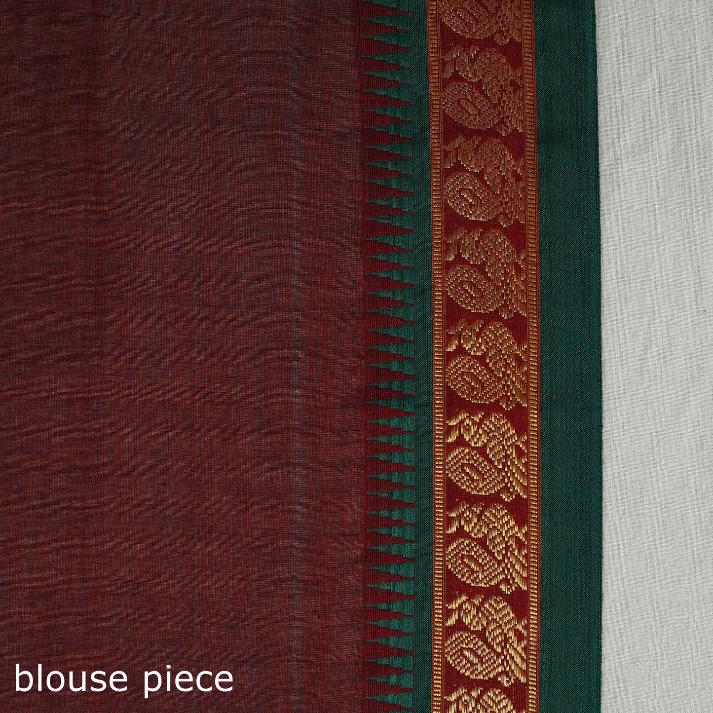 Mercerised Cotton Zari Border Dharwad Saree 42