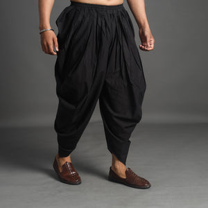 Black - Plain Cotton Dhoti For Men's 02