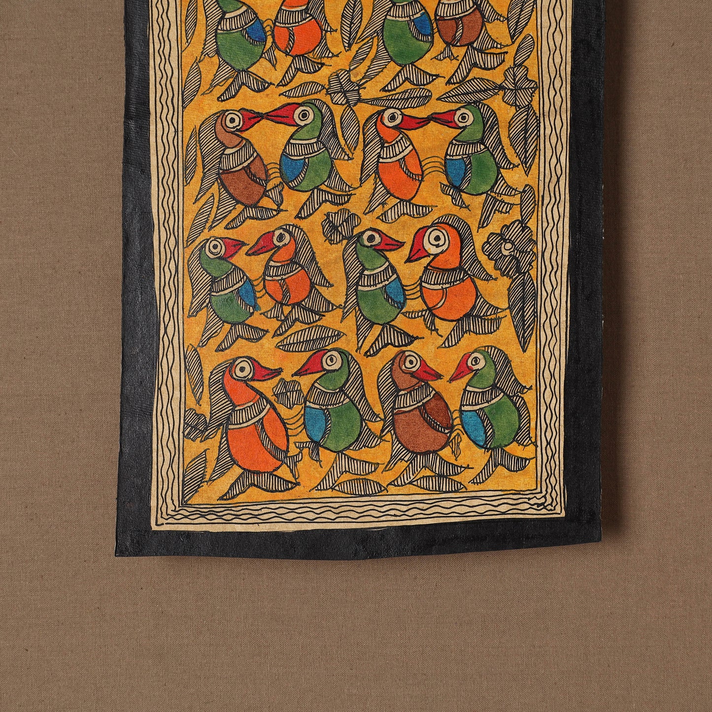 Handpainted Madhubani Painting by Santosh Paswan (10 x 7 in) 01