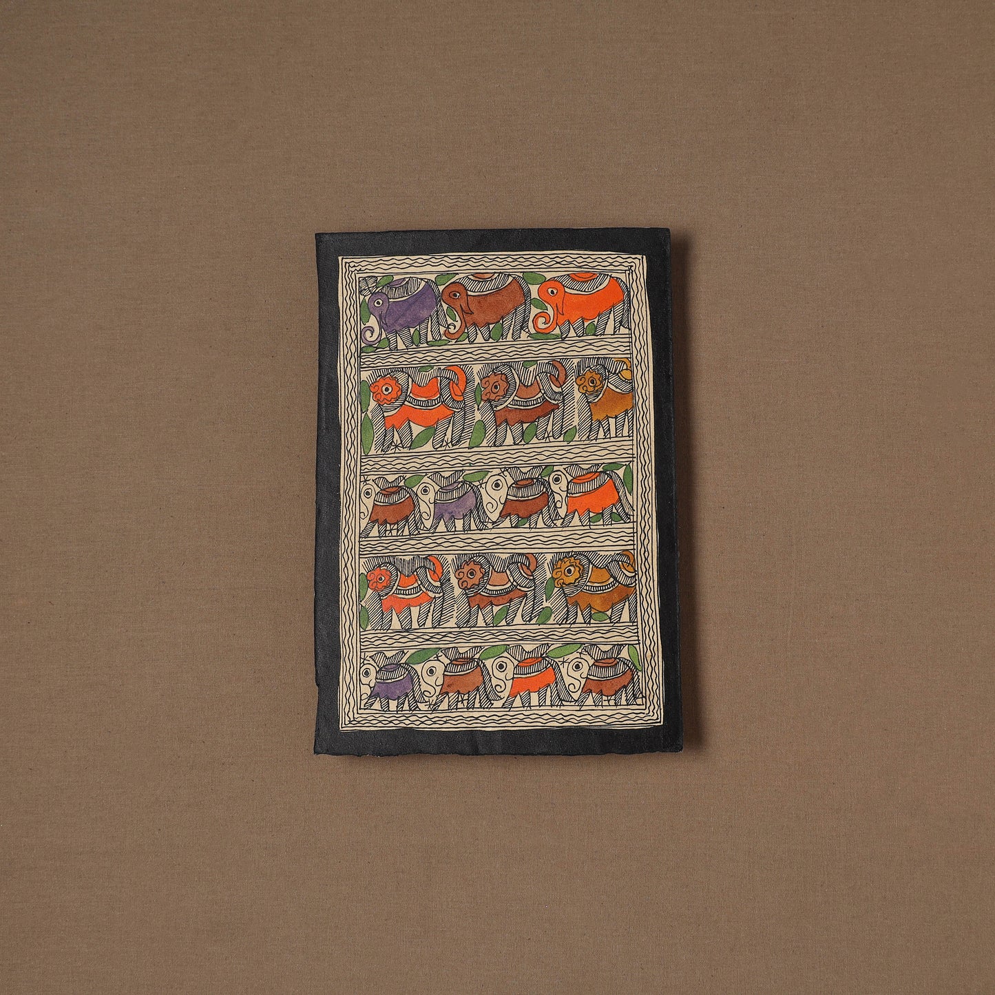 Handpainted Madhubani Painting by Santosh Paswan (10 x 7 in) 02