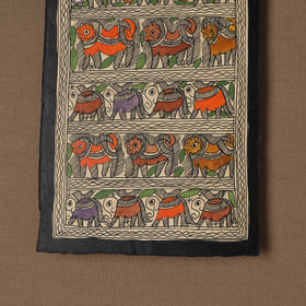 Handpainted Madhubani Painting by Santosh Paswan (10 x 7 in) 02