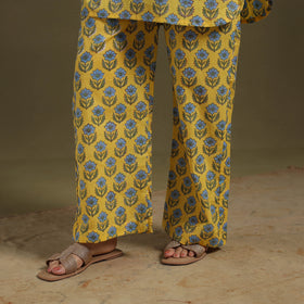 Yellow Cotton Sanganeri Block Print Co-Ord Set