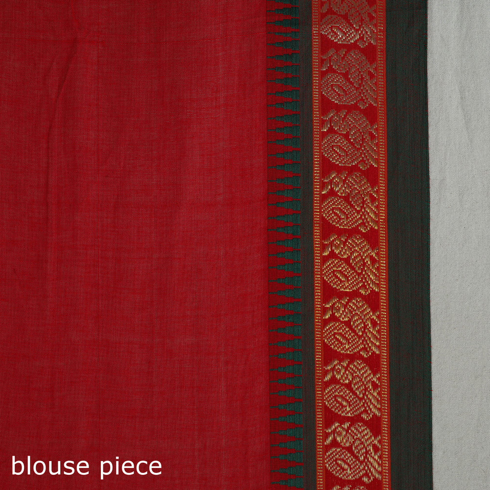 Mercerised Cotton Zari Border Dharwad Saree 43