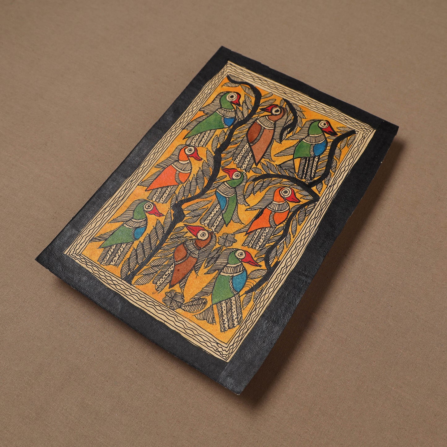 Handpainted Madhubani Painting by Santosh Paswan (10 x 7 in) 03