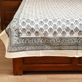 Sanganeri Hand Block Print Cotton Single Bedsheet (90 x 60 in) 54
