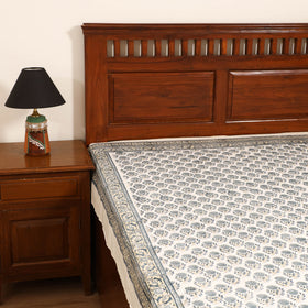 Sanganeri Hand Block Print Cotton Single Bedsheet (90 x 60 in) 54