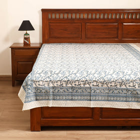 Sanganeri Hand Block Print Cotton Single Bedsheet (90 x 60 in) 56