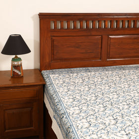 Sanganeri Hand Block Print Cotton Single Bedsheet (90 x 60 in) 56