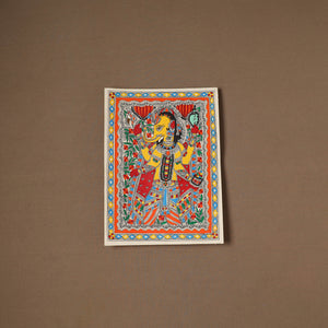Handpainted Madhubani Painting by Santosh Paswan (15 x 11 in) 05