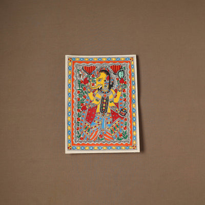 Handpainted Madhubani Painting by Santosh Paswan (15 x 11 in) 05