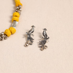 Yellow German Silver Thread Beads Necklace Set