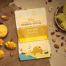 Yellow Organic Herbal Gulal Holi Colour (100gm)