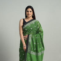 Handloom Cotton Bengal Kantha Embroidery Saree 03